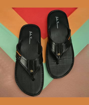 John Karsun Black Flip Flops