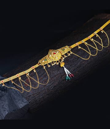 Sukkhi Alluring Pearl Gold Plated Kamarband For Women