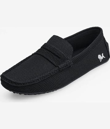 Neemans Knit Loafers Black Men's Penny Shoes