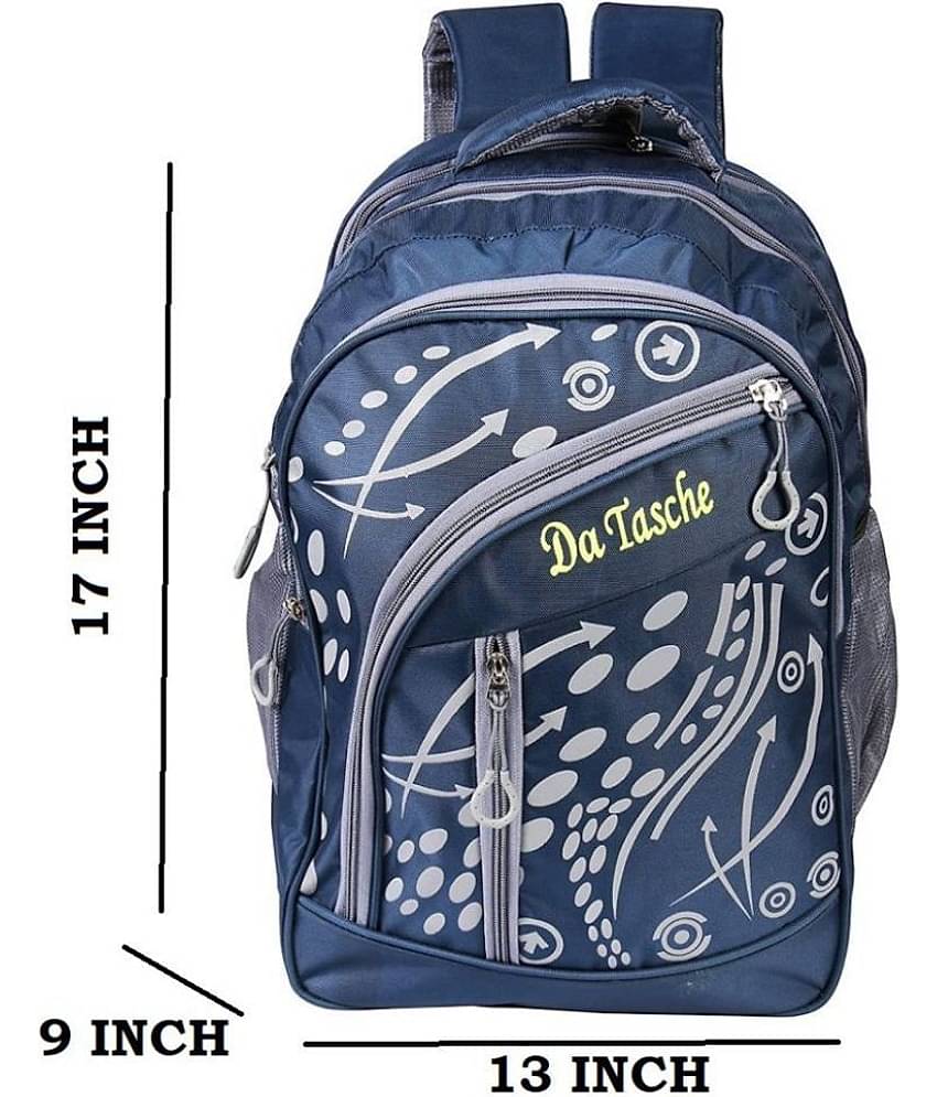 Da Tasche - Blue Polyester Backpack ( 35 Ltrs )