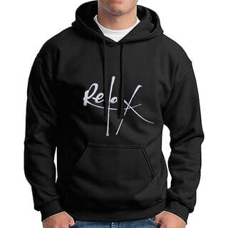 HIT SQUARE Men Black Printed Hooded Full Sleeve Sweatshirt