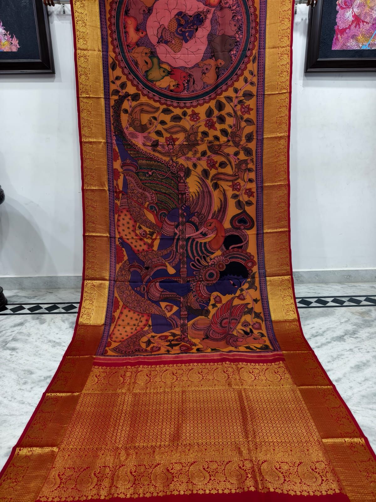 Kalahasti Kalamkari on Kanchi Style 6-Kanchi Style