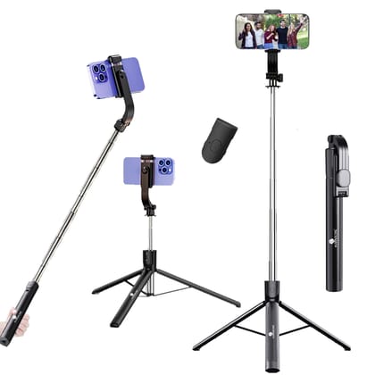 Kratos K51, 67Inch/ 170cm Long Selfie Stick Tripod with Wireless Remote, Long Tripod Stand with 360 Rotation, Compatible with Mobile/GoPro for Travel,Compatible with iPhone & All Smartphones Kratos K51, 67Inch/ 170cm Long Selfie Stick Tripod with Wireles Kratos K51, 67Inch/ 170cm Long Selfie Stick Tripod with Wireless Remote, Long Tripod Stand with 360 Rotation, Compatible with Mobile/GoPro for Travel,Compatible with iPhone & All Smartphones Kratos K51, 67Inch/ 170cm Long Selfie Stick Tripod with Wireles