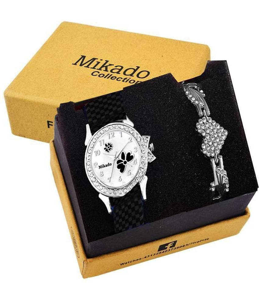 Mikado Leather Round Womens Watch