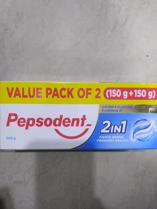 Pepsodent-2in1 Value pack of 2 (150 g +150 g) 