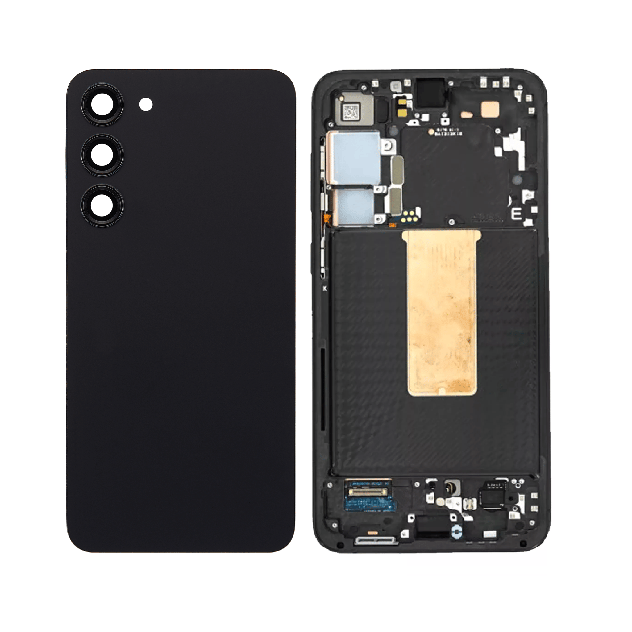 Housing Body for Samsung Galaxy S23 Plus Black Back Glass Panel LCD Frame