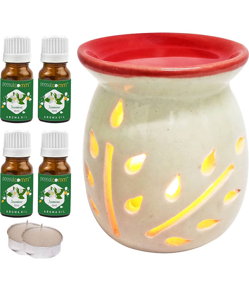 Peepalcomm Ceramic Aroma Oils & Diffusers Set - Pack of 7