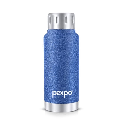 Pexpo 12 Hours Hot and Cold Thermosteel Insulated Flask (300ml, Blue, Cameo)