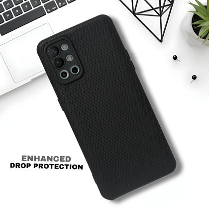 Black Line Wave Silicone Case for Oneplus 9R