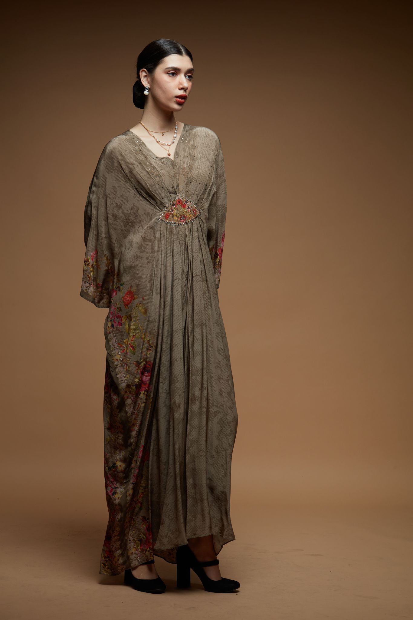 Brown Color Kaftan-Free Size