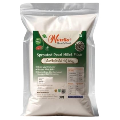 Nutriio - Sprouted Pearl Millet Flour 900 Gms (Pack of 2)