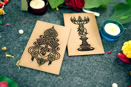 Rangoli Stencils wooden Combo