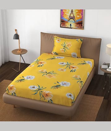 Apala Microfiber Single Bedsheet ( Yellow )