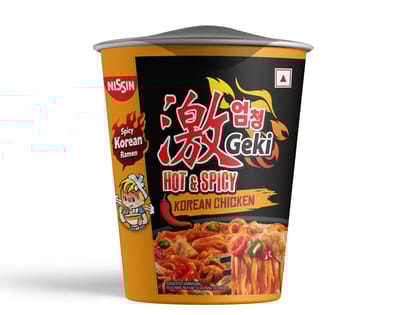 Geki Nissin Hot & Spicy Korean Cup Noodles Chicken Flavor 70 Gm Geki Nissin Hot & Spicy Korean Cup Noodles Chicken Flavor 70 Gm