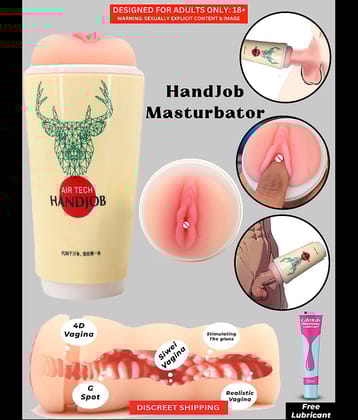 Airtech Self-Pleasure Device - High Quality Soft Silicon Masturbator and Flexible Design for Men