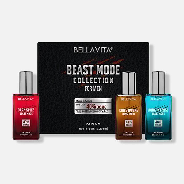 Beast Mode Perfume Gift Set for Men | 12 hr+ long lasting | 3 x 20ml