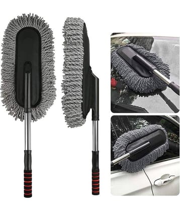 Scratch-Free Car Cleaning Microfibre Telescopic Duster for Car Cleaing or Washing (Multi color) -1 piece