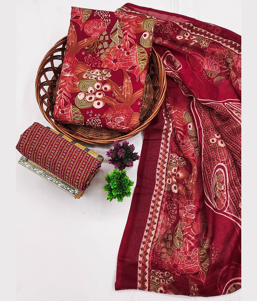ANAND SAREES Women's Crepe Unstitched Salwar Suit
