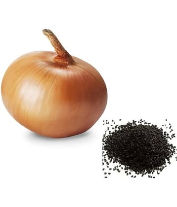 Onion Seeds, Kanda, Onions Ovalish Shaped Pyaaz Seeds - 400 Seeds