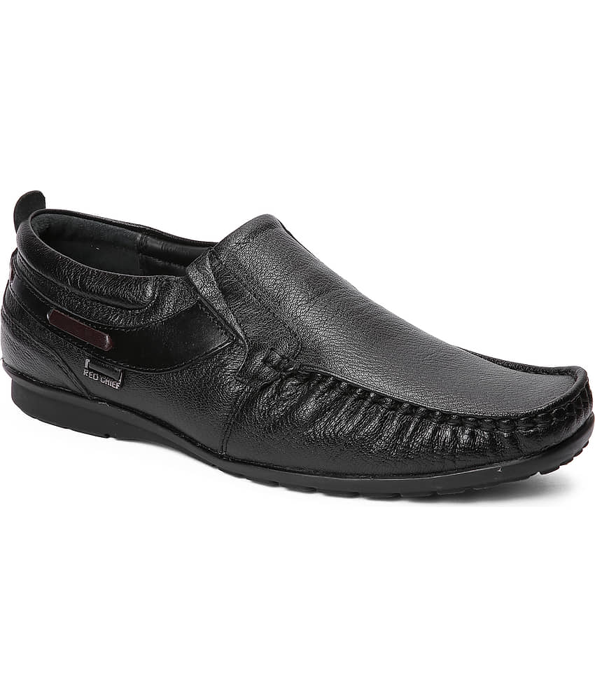 Red Chief - Black Men's Slip on