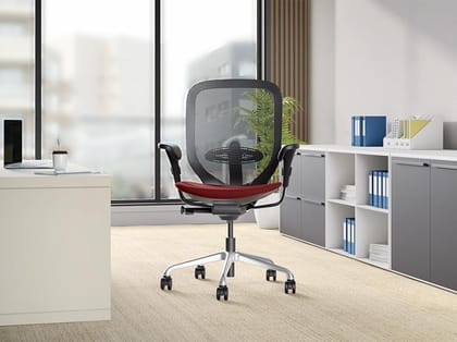 Ace Full Back Chair (Fabric in Milan Red)