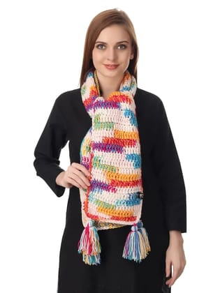 Colorburst Crochet Scarf/55 inches L X  7 inches W