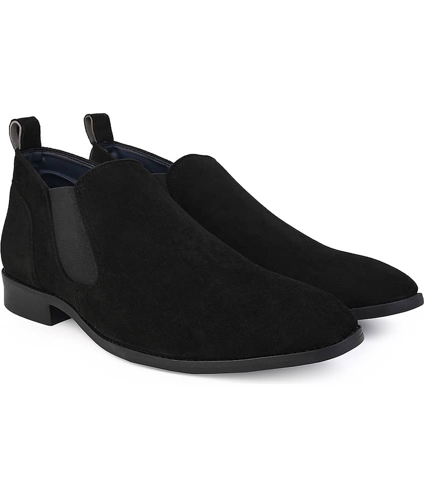 lues carlton Black Men's Chelsea Boots