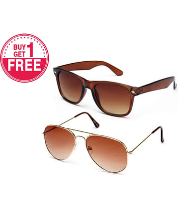 Fair-X - Brown Pilot Sunglasses ( cb 212 )