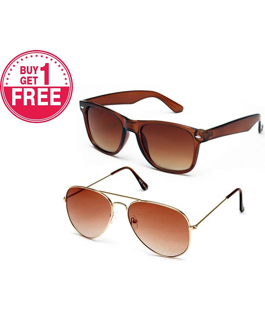 Fair-X - Brown Pilot Sunglasses ( cb 212 )