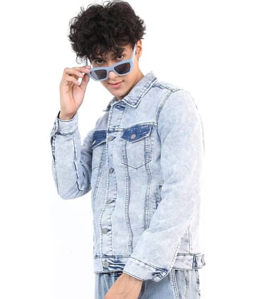 Ketch Cotton Men's Denim Jacket - Blue ( Pack of 1 )