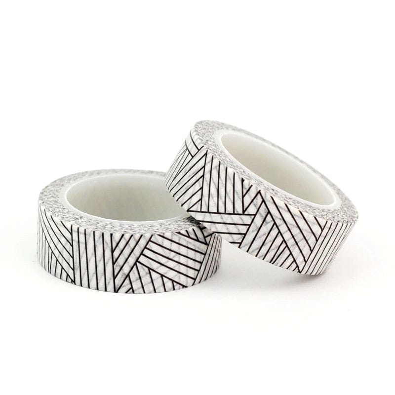 Black and White Stripes Washi Tape
