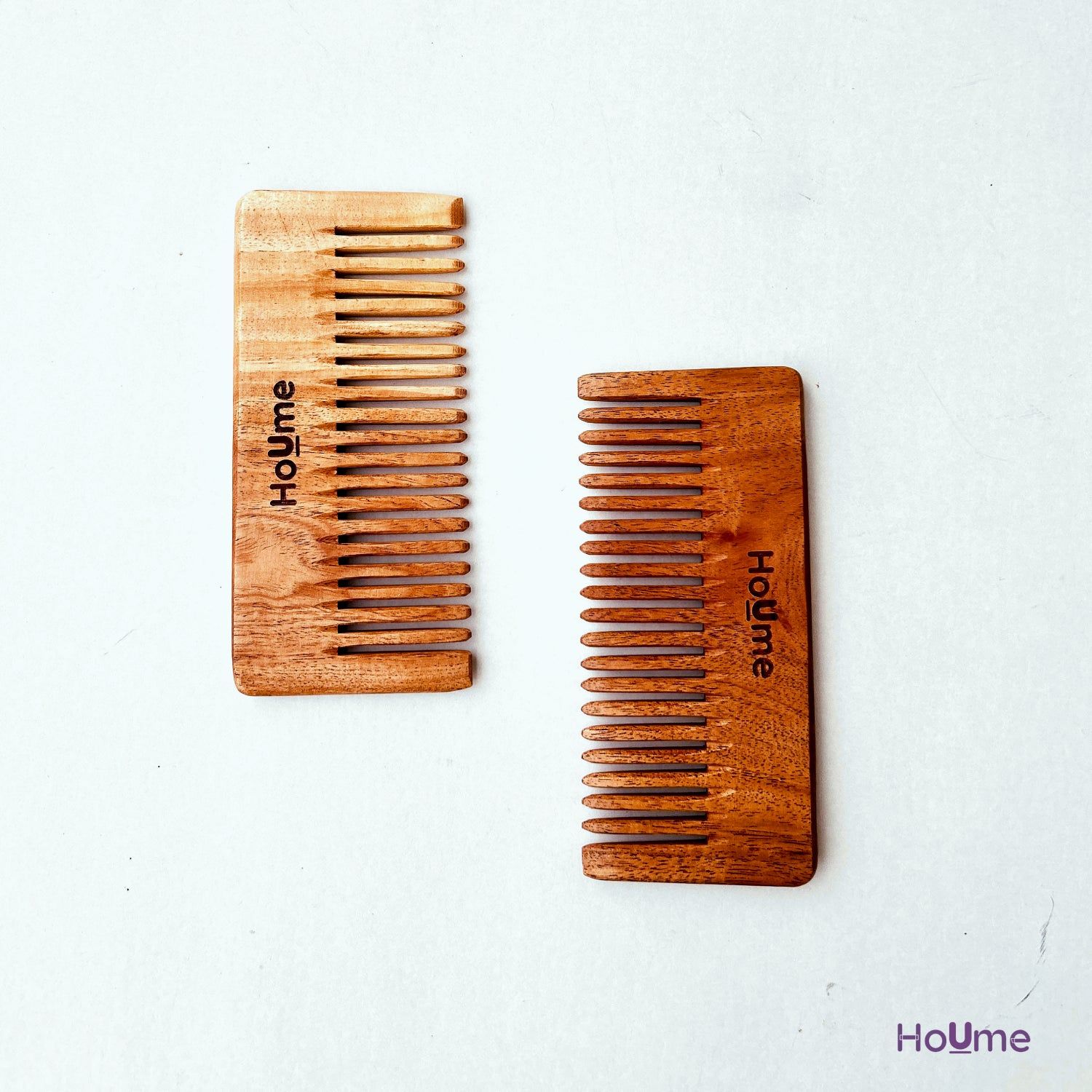 Neem Wood Shampoo Comb - Anti Dandruff & AntI Hair Fall | Pack of 2