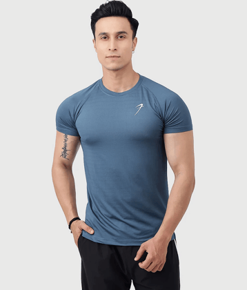 Fuaark Green Polyester Slim Fit Men's Sports T-Shirt ( Pack of 1 )