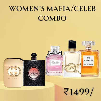 Women’s Mafia/Celeb Combo  25ml X 5 Perfumes