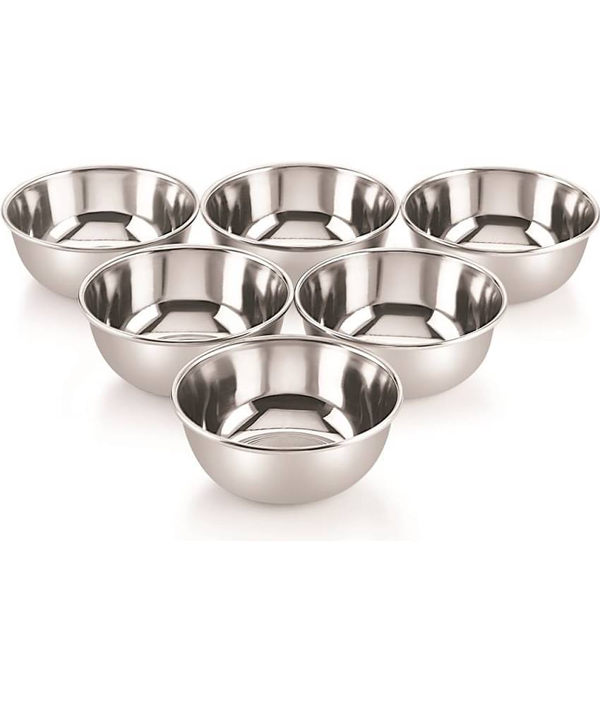 Neelam 6 Pcs Stainless Steel Dessert Bowl 250 mL