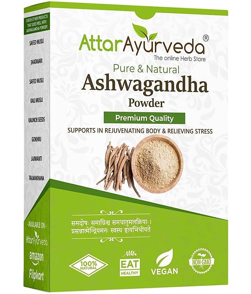Attar Ayurveda Ashwagandha powder (250g) Fights anxiety and Stress and Improves vigor and vitality