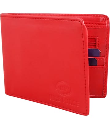 Nice Purse - Red PU Men's Two Fold Wallet,Regular Wallet,Travel Wallet ( Pack of 1 )