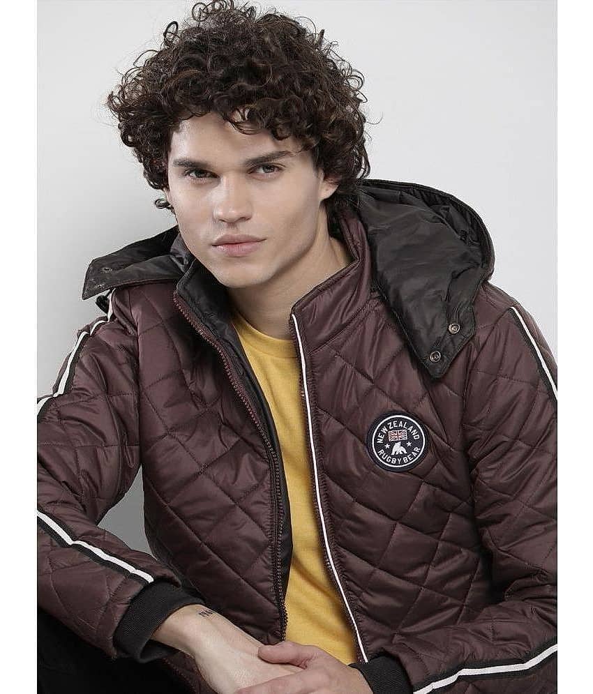 XFOX Polyester Men's Quilted & Bomber Jacket - Maroon ( Pack of 1 )