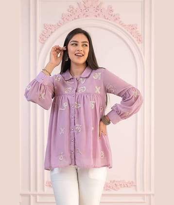 Juniper Women's Georgette Tunic ( Lavender )
