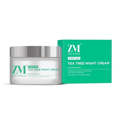 Zayn & Myza Tea Tree Night Cream  Pimples Nomore 50 G