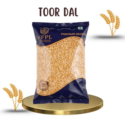 VFPL | Premium Toor Dal (1 kg) - Arhar Dal – 100% Natural | polished, Protein-Rich & Wholesome | arhar, pigeon pea, split pigeon pea, tuvar, tur, and red gram