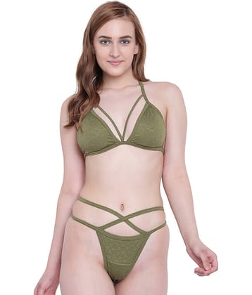 La Intimo Polyester Green Beach Dresses