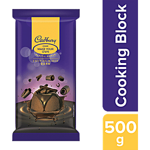 Cadbury Baking Range Cooking Block - Dark, Rich Chocolaty Flavour, 500 g Pouch