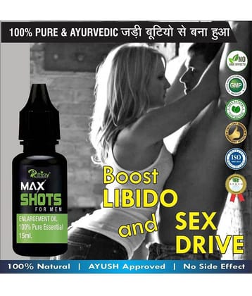Riffway  Maxshots Pure Sexual Massage Oil For Men I Helps For Increase Energy Stamina Growth Male Performance no side effects (Pack of 1-15ml)