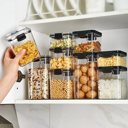 Air-Tight Kitchen Storage Containers - 1700 ML-8 Pcs - 1700 ml