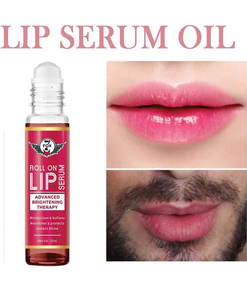 7 FOX Advanced Brightning Lip Serum, Roll On For Glossy & Shiny Lips with Moisturizing & Nourishing Face Serum 10 mL