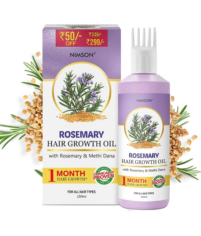 Nimson Rosemary Hair Growth Oil for hair growth(150 ml Oil + 30 ml Shampoo Free) (Pack of 1)