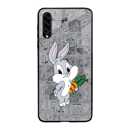 Cute Baby Bunny Glass Case for Samsung Galaxy A50s