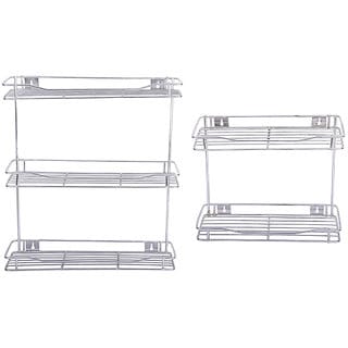 Oc9 Stainless Steel Detergent Rack / Wall Mounted Rack 12x6x20 Inch and 12x6x12 Inch For Kitchen and Bathroom