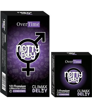 NottyBoy Extra Delay Extended Pleasure Condoms - (Set of 2, 13 Pieces)